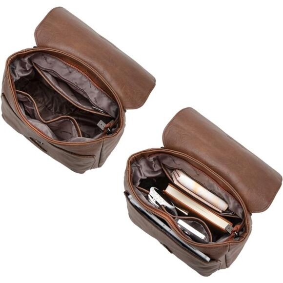 Medium Backpack Purse for Women Coffee - Picture 6 of 6